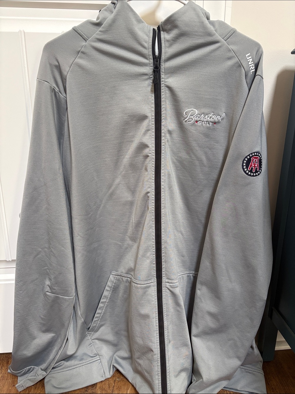 Unrl x Barstool Golf zip jacket with hood